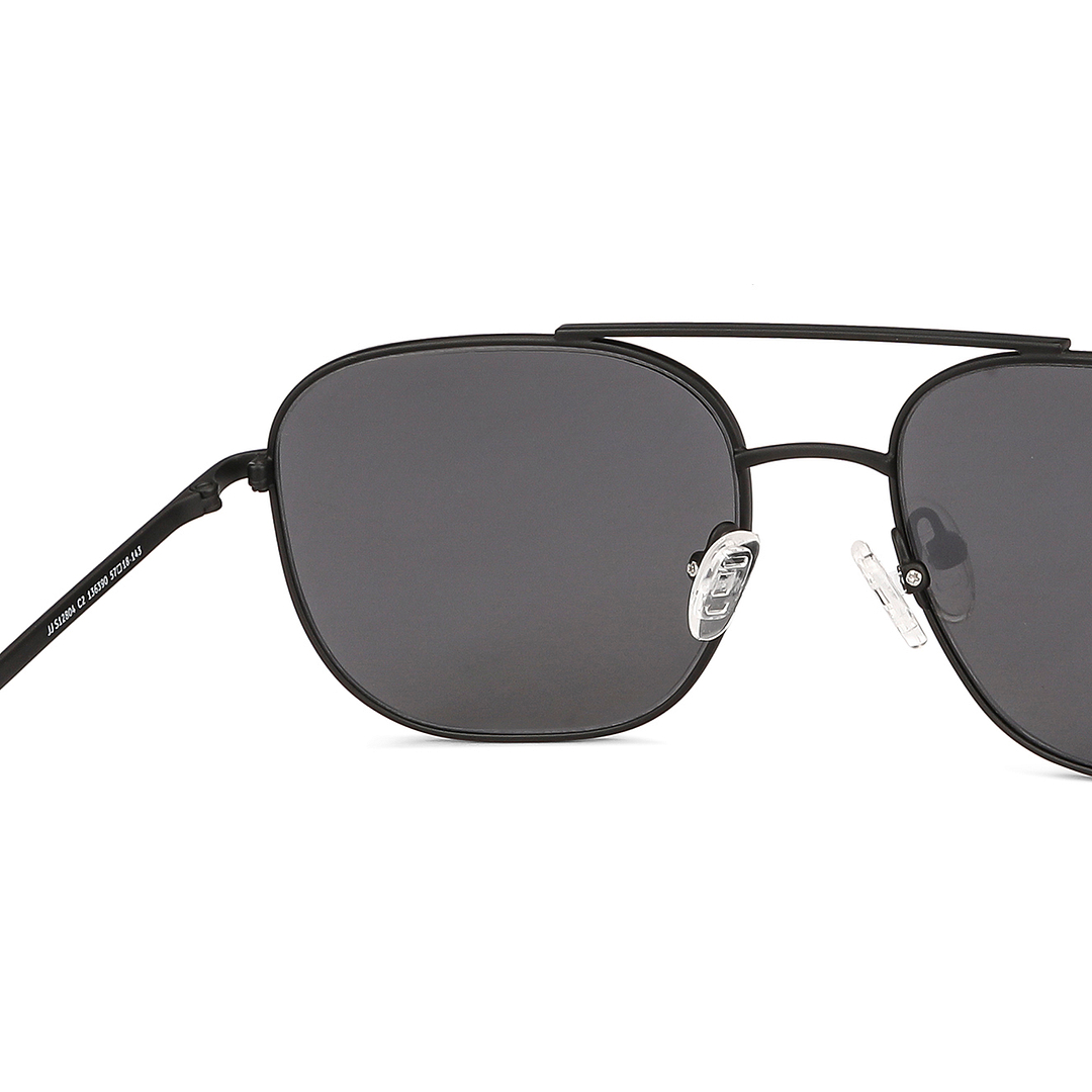 John Jacobs Black Full Rim Aviator right side