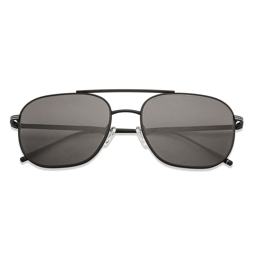 John Jacobs Black Full Rim Aviator left side