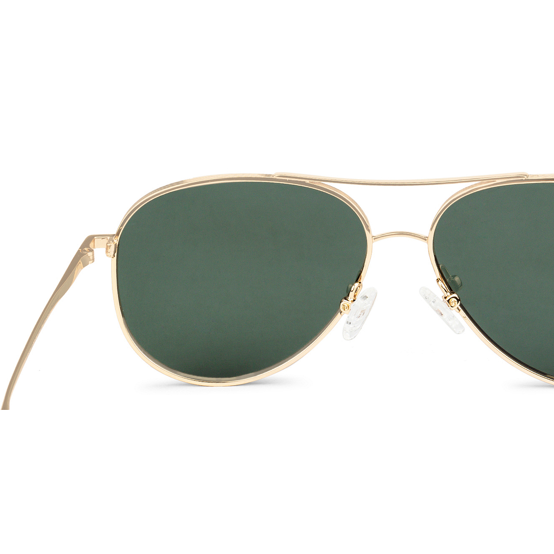 John Jacobs Online Gold Full Rim Aviator left side