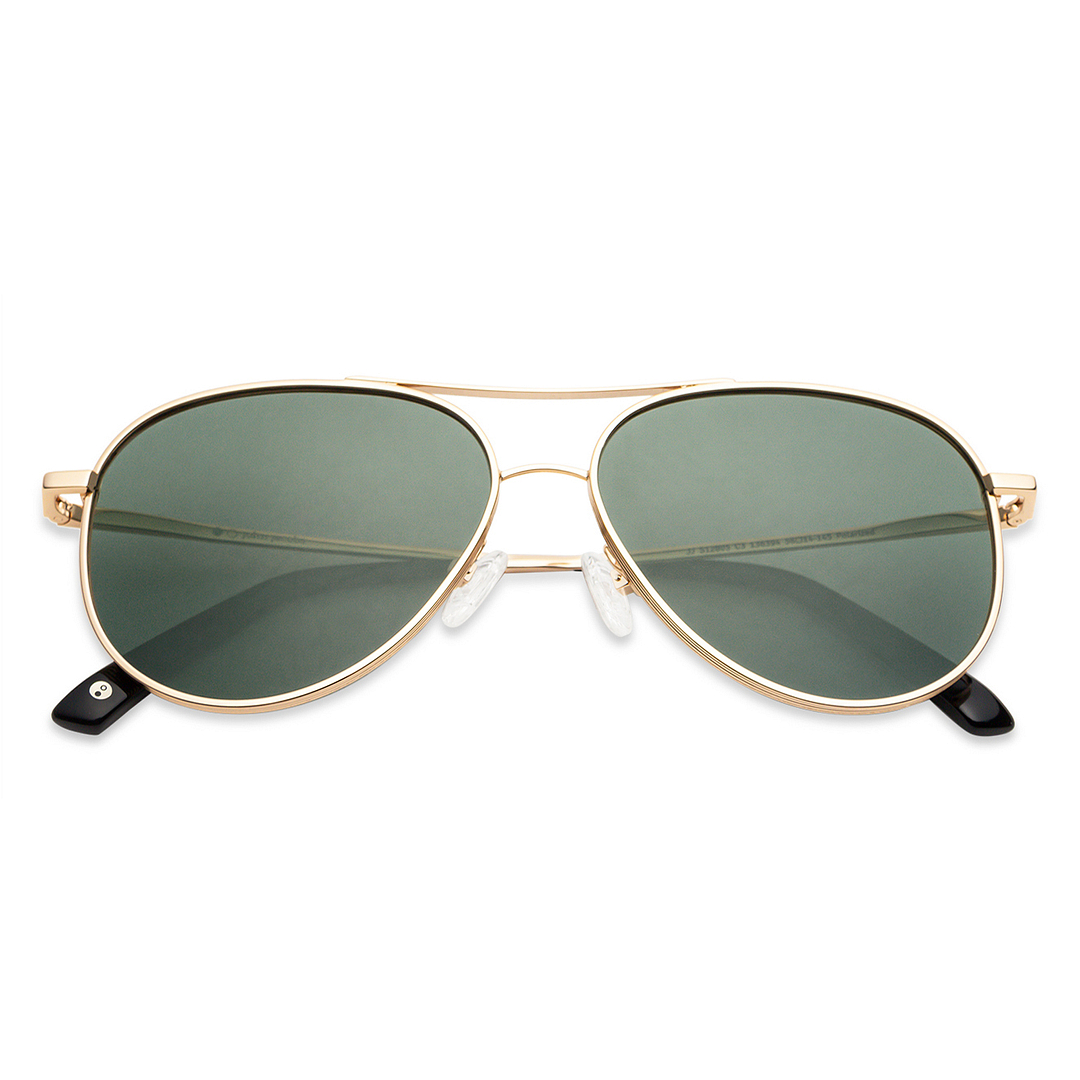 John Jacobs Online Gold Full Rim Aviator right side
