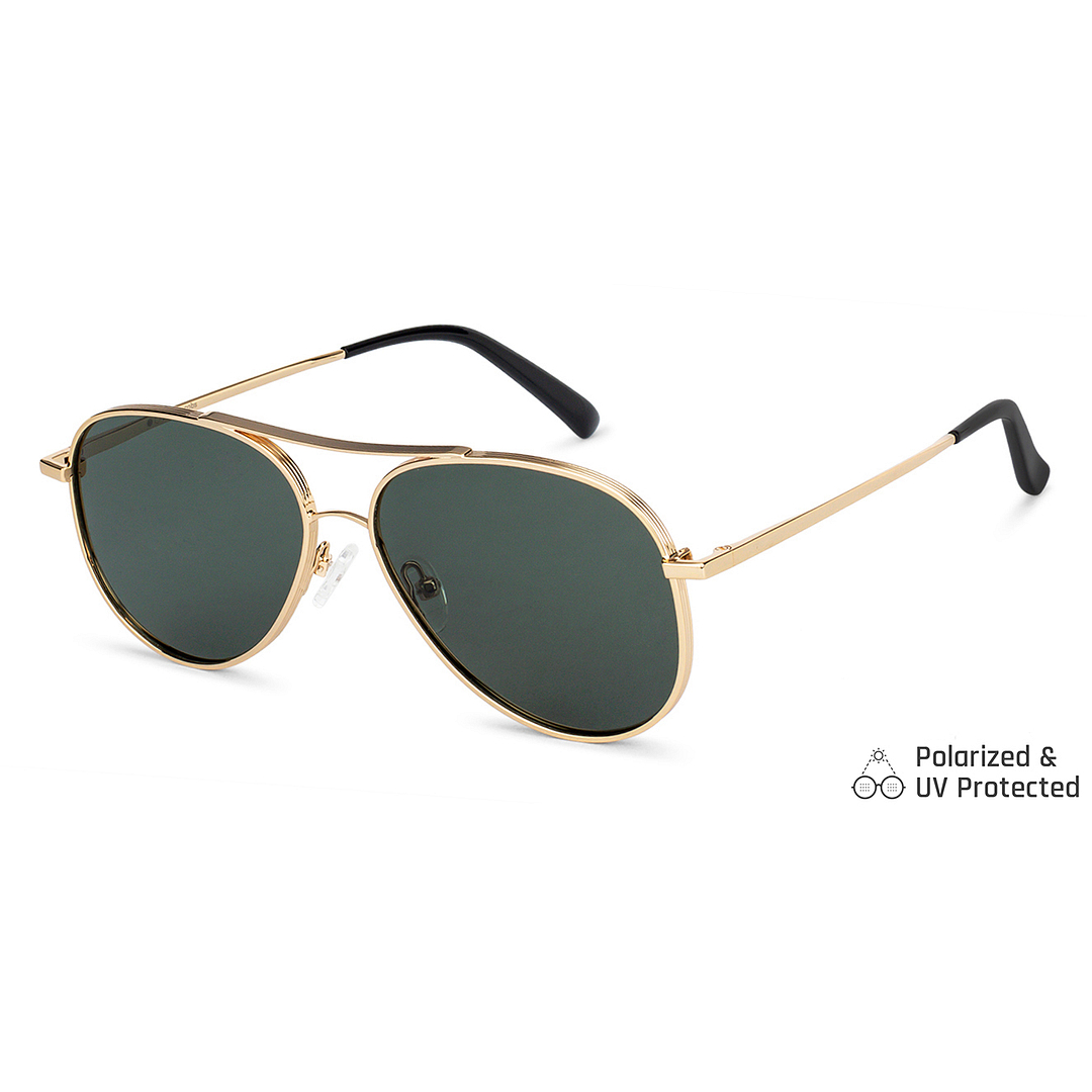 John Jacobs Online Gold Full Rim Aviator right side