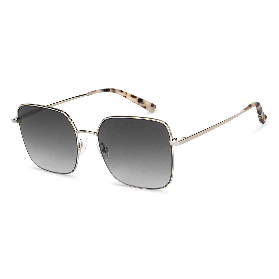 John Jacobs Silver Half Rim Square right side