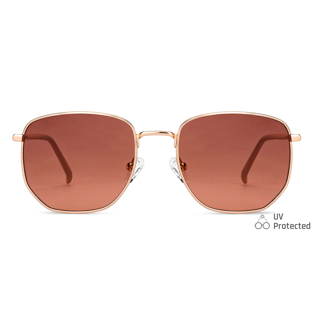 John Jacobs Online Gold Full Rim Square right side