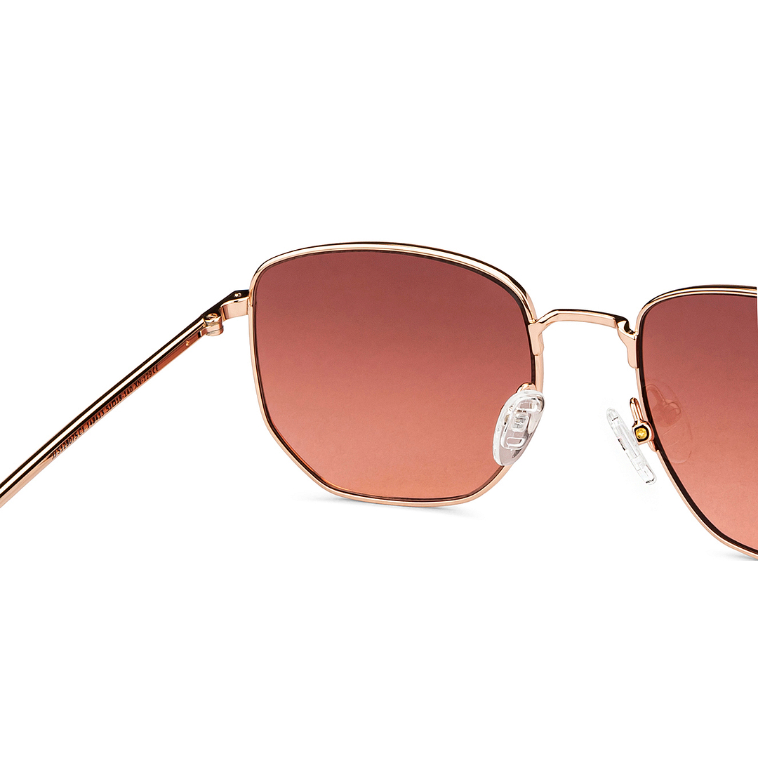 John Jacobs Online Gold Full Rim Square right side