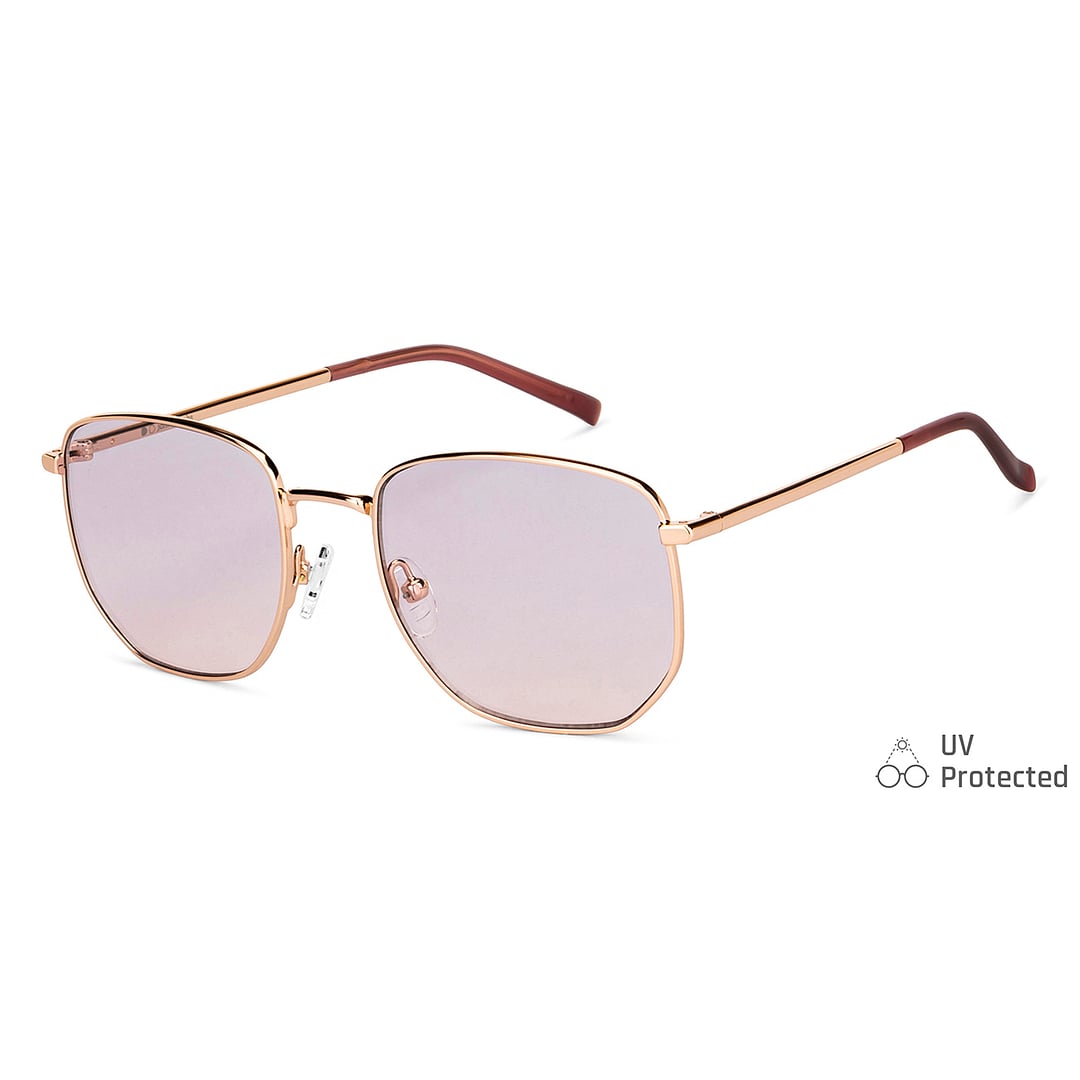 John Jacobs Online Gold Full Rim Square right side