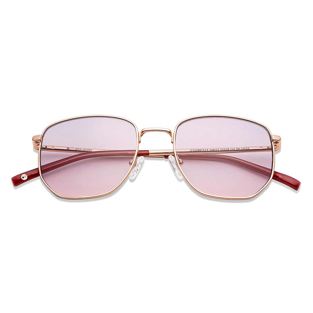 John Jacobs Online Gold Full Rim Square left side