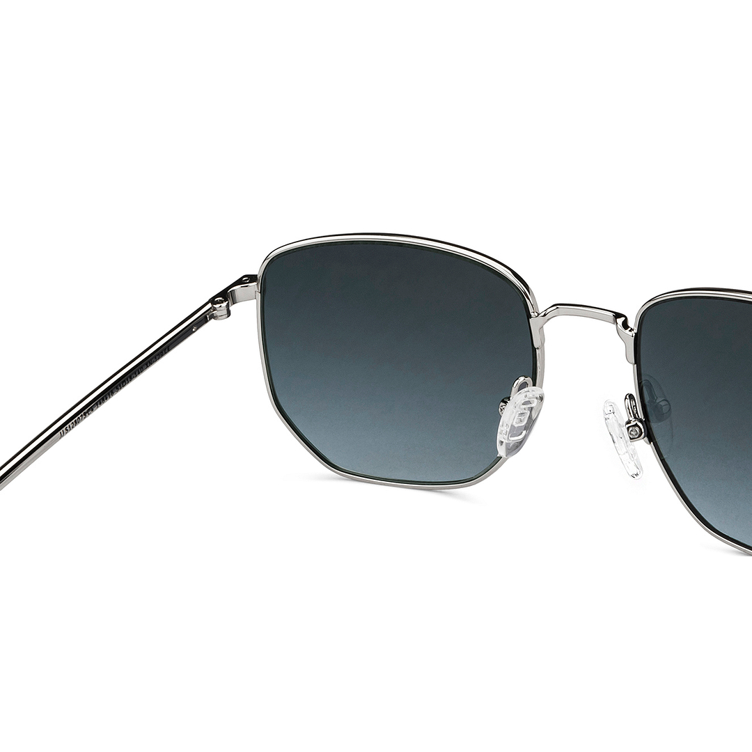 John Jacobs Silver Full Rim Hexagonal right side