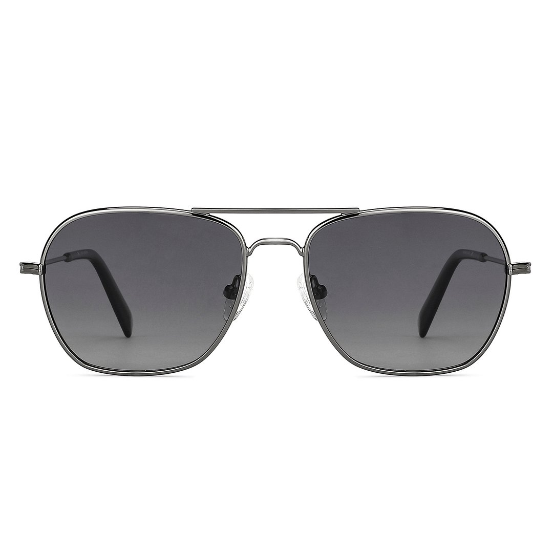 John Jacobs Online Mid Gunmetal Full Rim Aviator left side