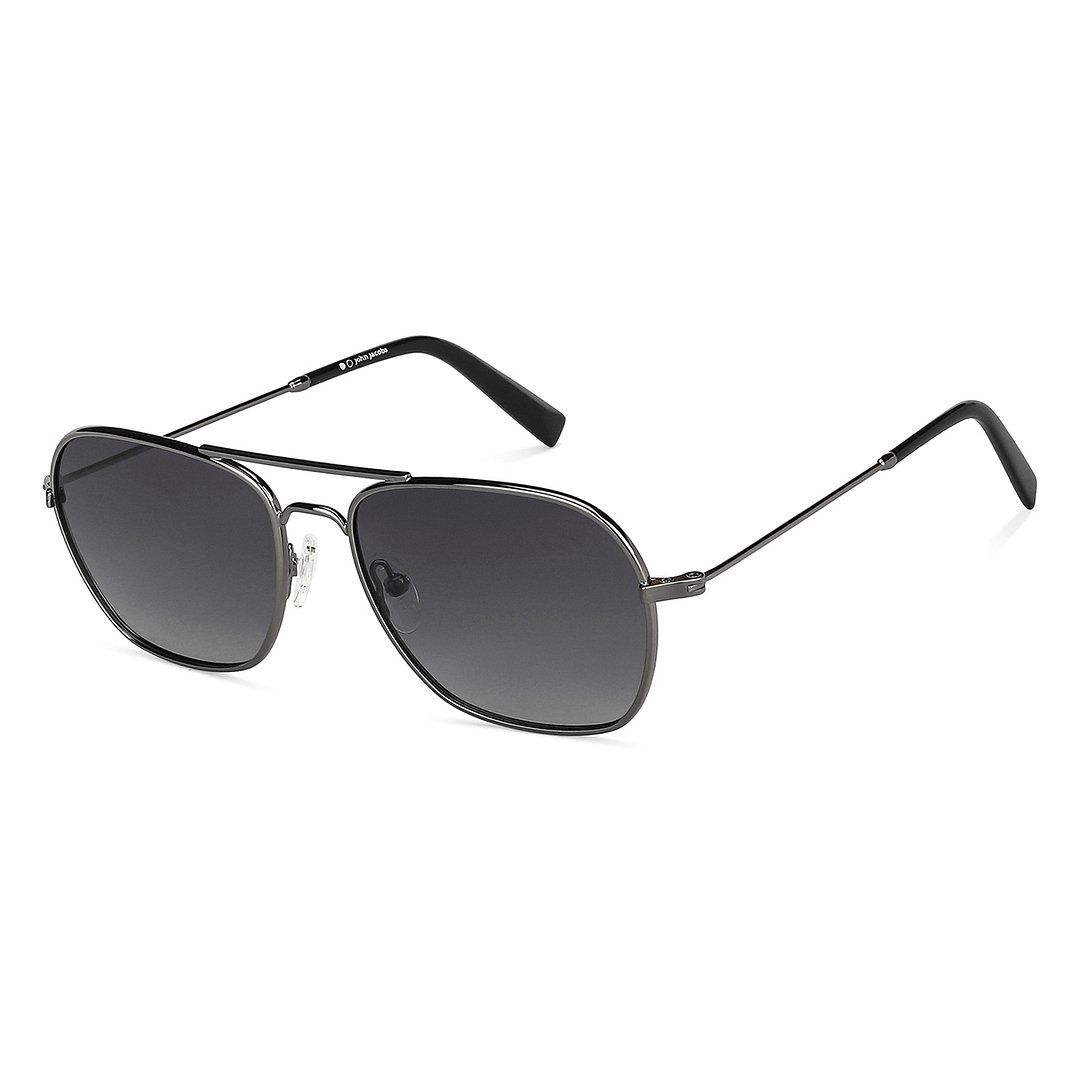 John Jacobs Online Mid Gunmetal Full Rim Aviator right side