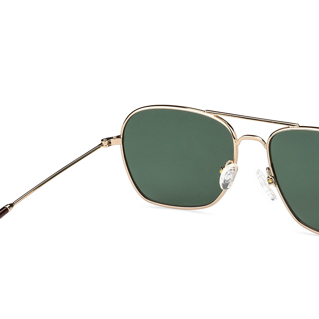 John Jacobs Online Gold Full Rim Aviator left side