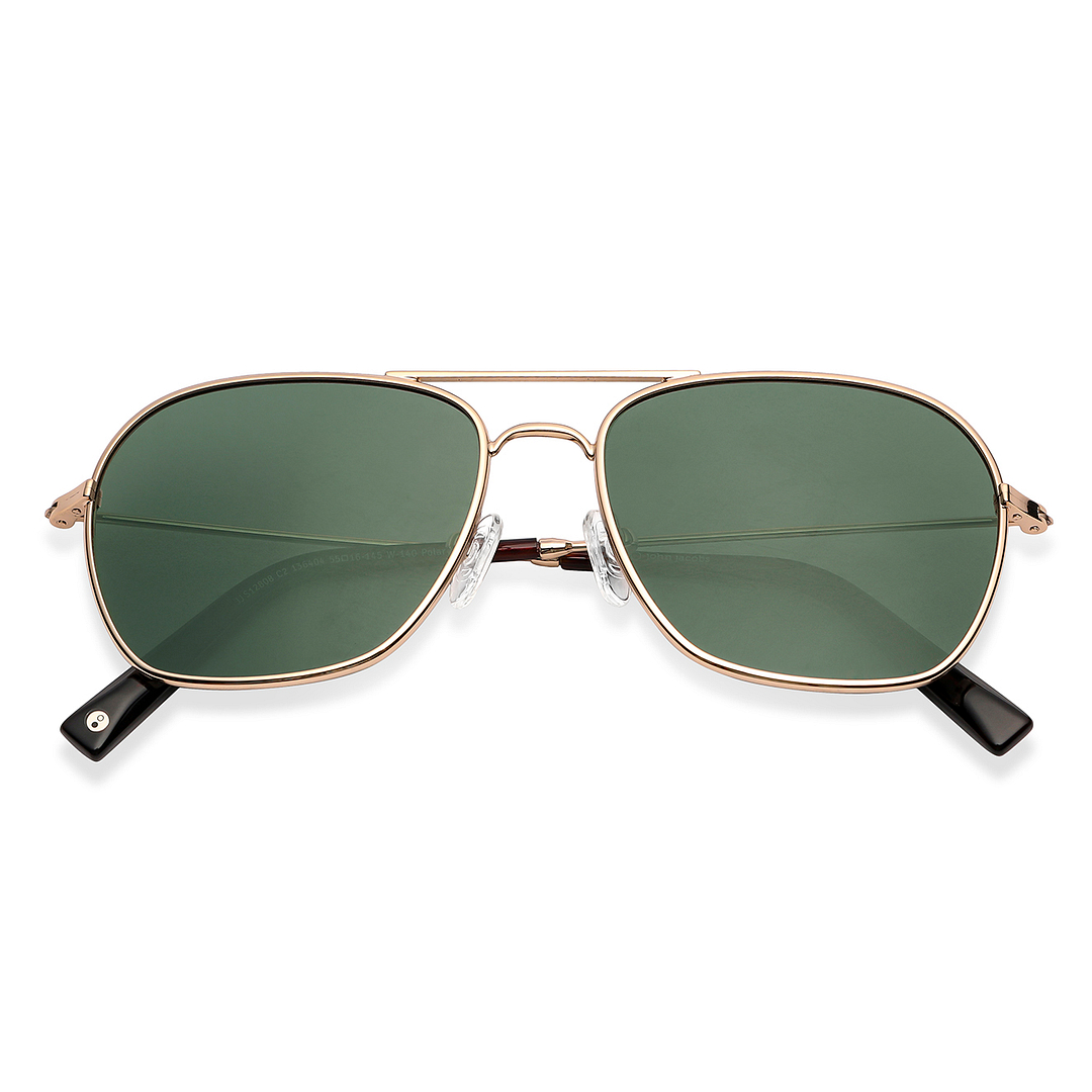 John Jacobs Online Gold Full Rim Aviator right side