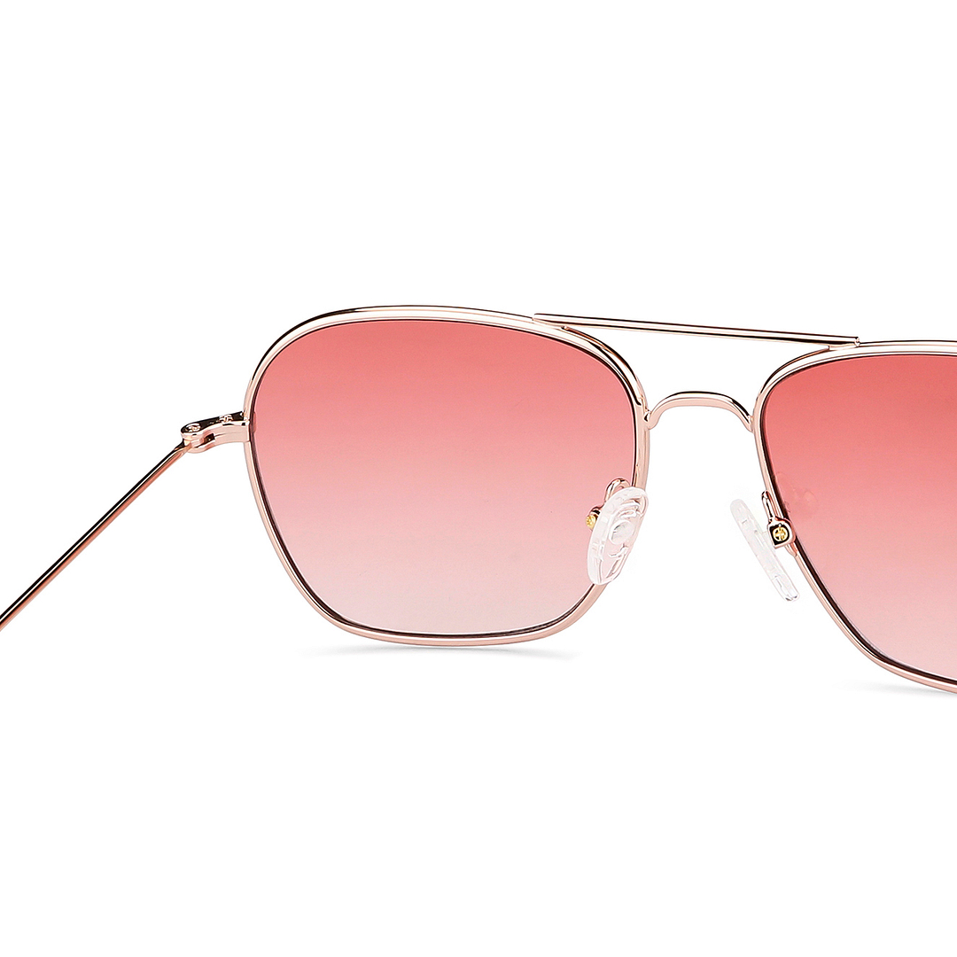 John Jacobs Online Rose Gold Full Rim Aviator right side