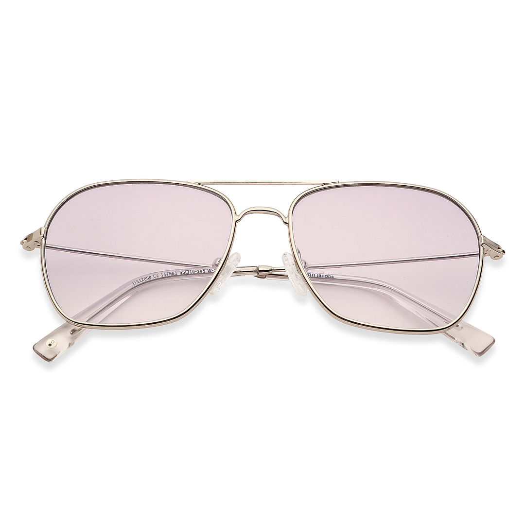 John Jacobs Online Silver Full Rim Aviator left side