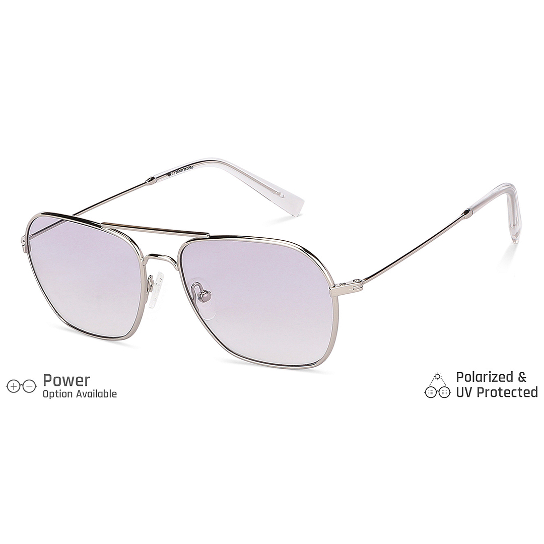 John Jacobs Online Silver Full Rim Aviator right side