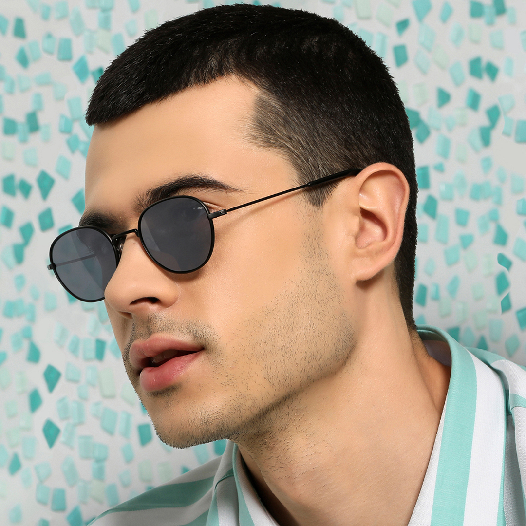 John Jacobs Online Black Full Rim Round left side