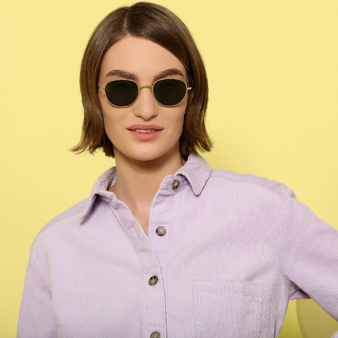 John Jacobs Gold Full Rim Round right side