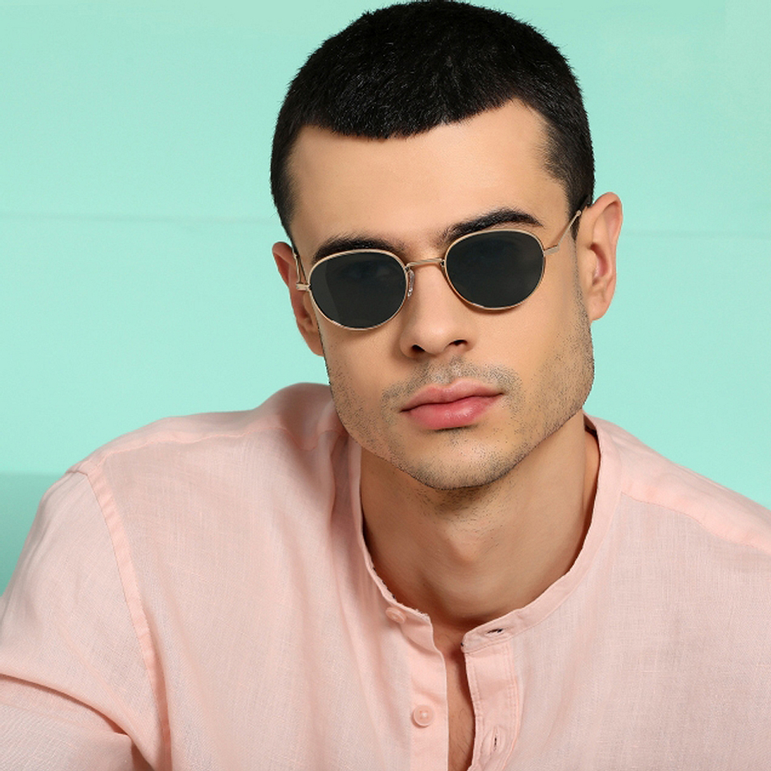 John Jacobs Gold Full Rim Round right side