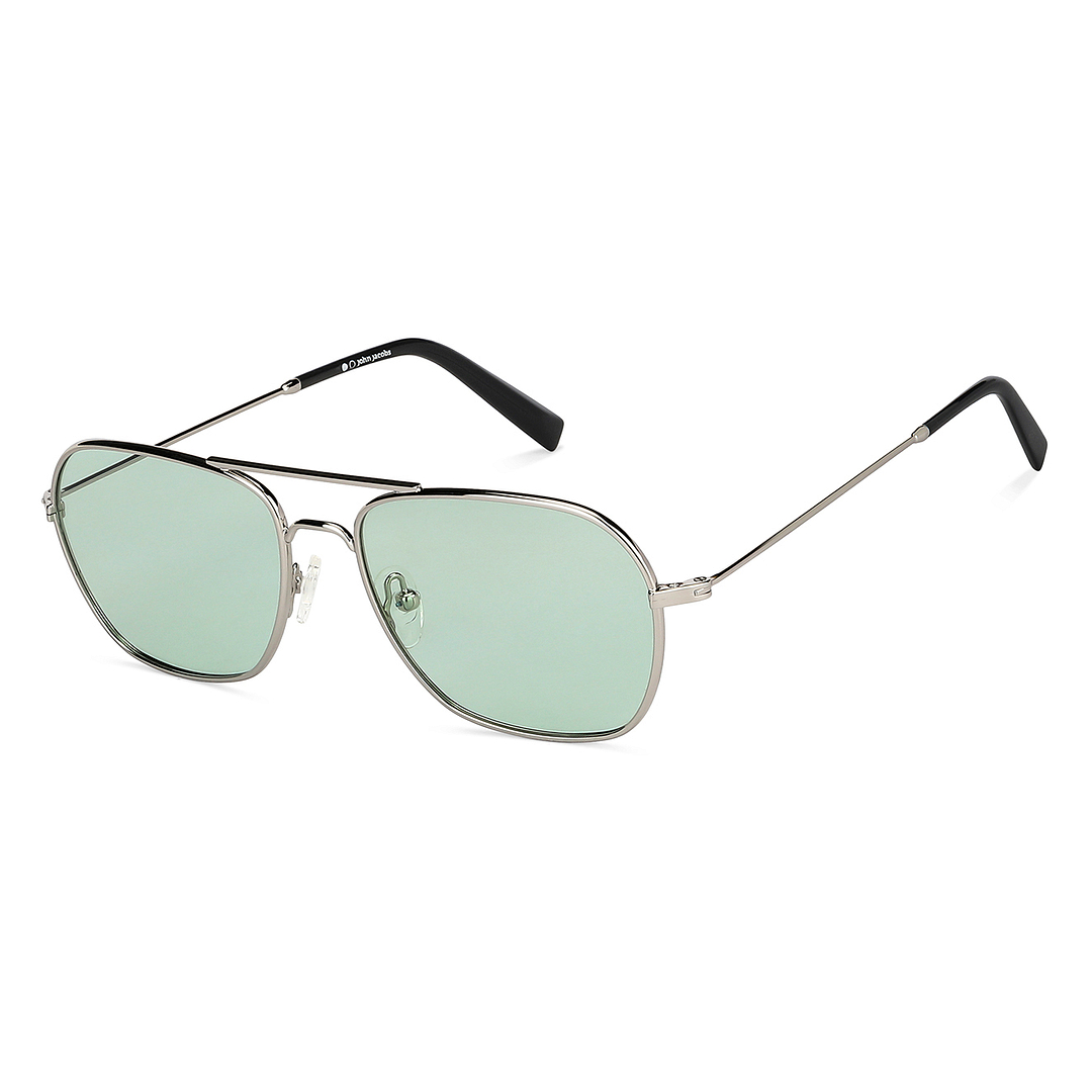 John Jacobs Online Silver Full Rim Aviator left side