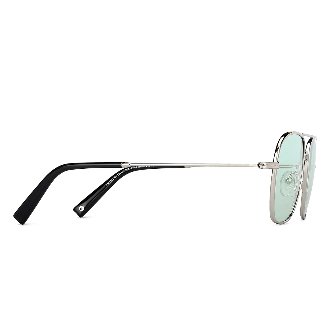 John Jacobs Online Silver Full Rim Aviator right side