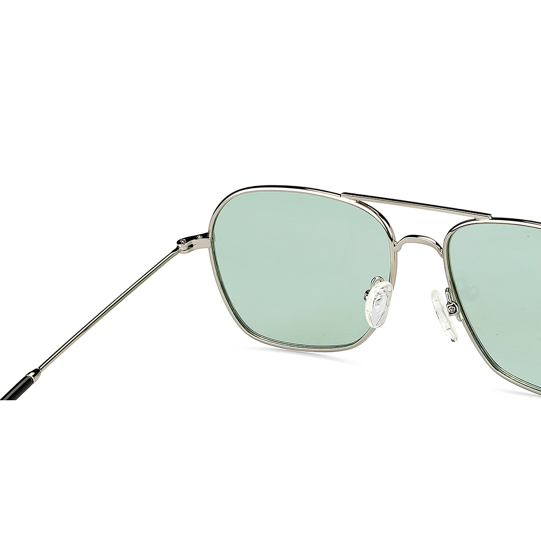 John Jacobs Online Silver Full Rim Aviator left side