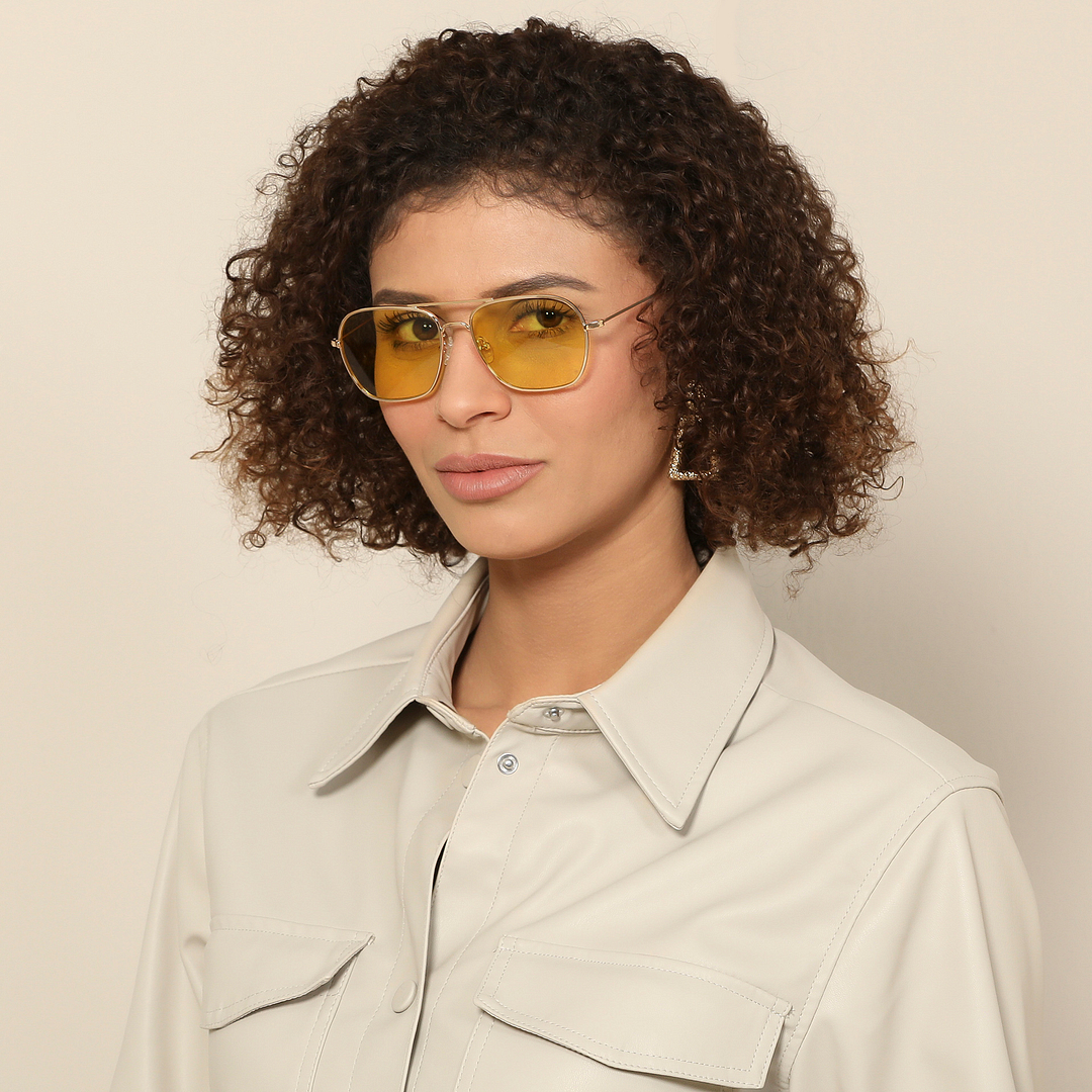 John Jacobs Online Rose Gold Full Rim Aviator right side