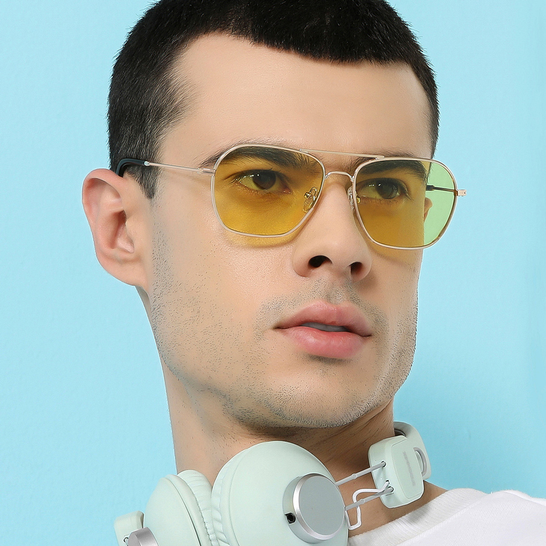 John Jacobs Online Rose Gold Full Rim Aviator right side