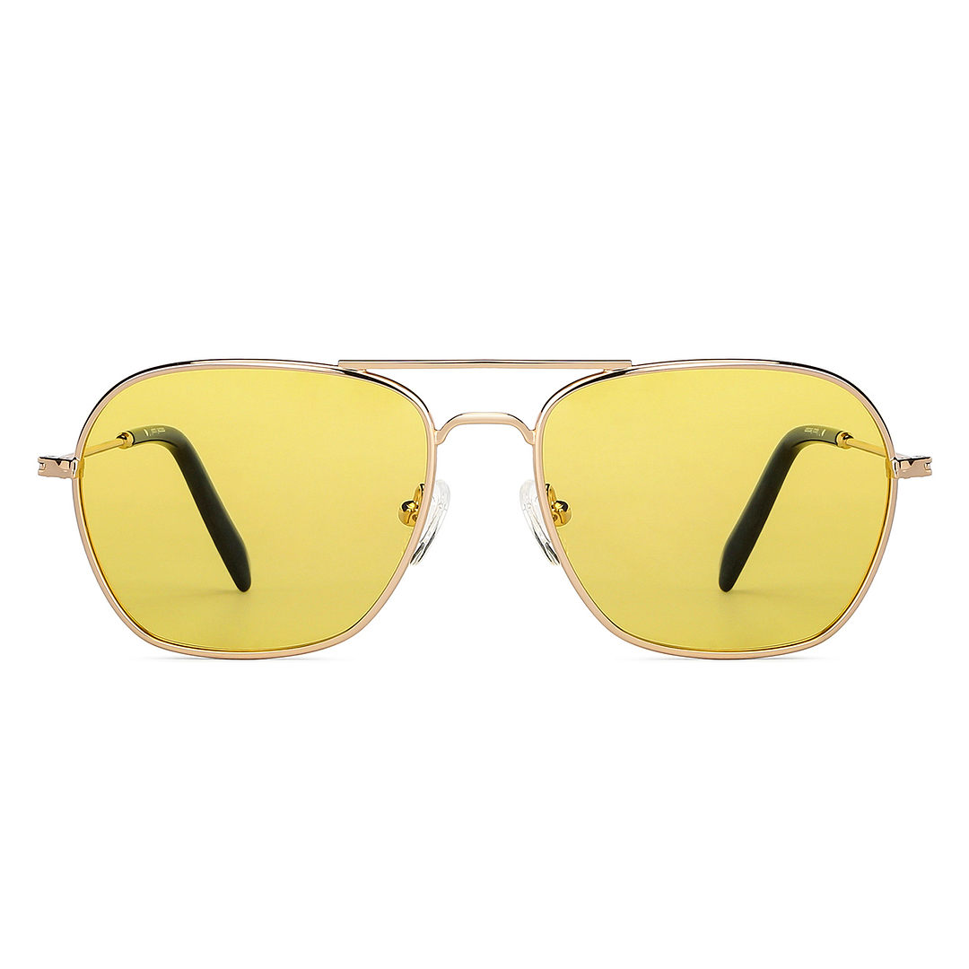 John Jacobs Online Rose Gold Full Rim Aviator left side