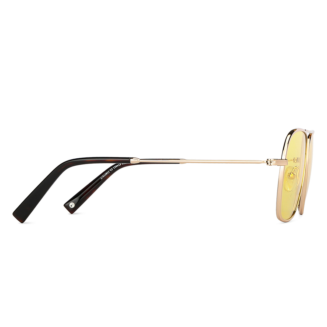 John Jacobs Online Rose Gold Full Rim Aviator left side