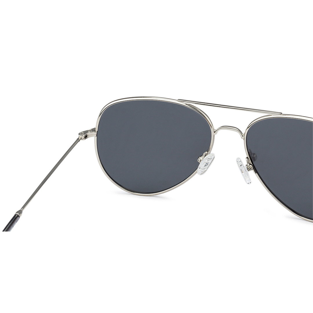 John Jacobs Silver Full Rim Aviator left side