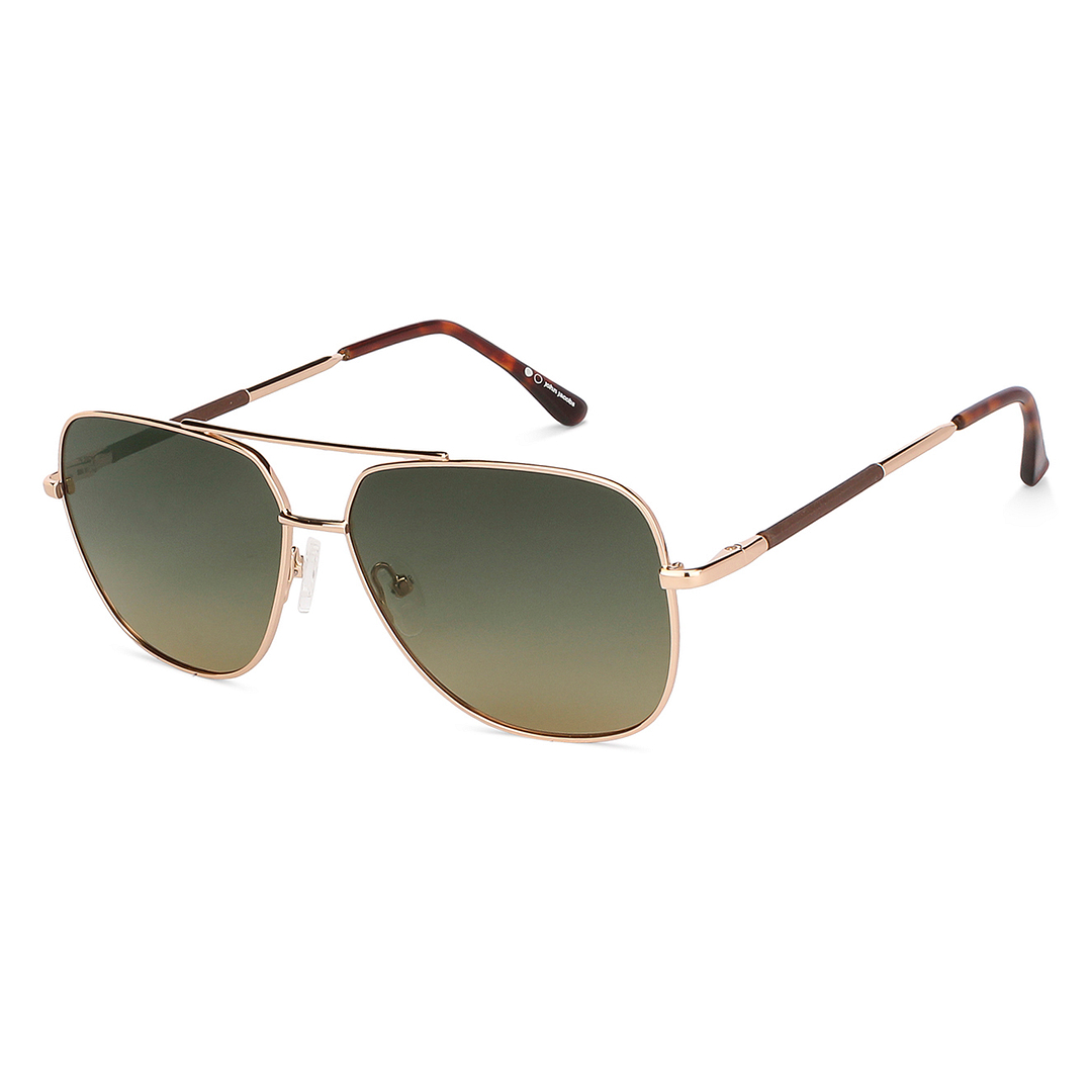 John Jacobs Gold Full Rim Square right side