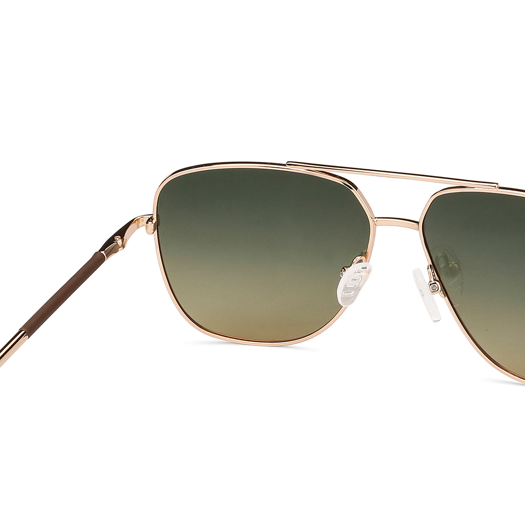 John Jacobs Gold Full Rim Square right side