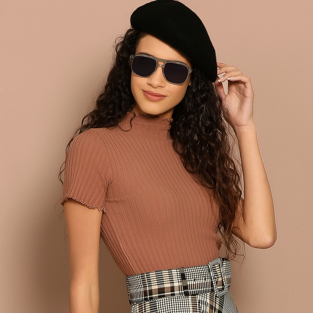 John Jacobs Grey Full Rim Square right side