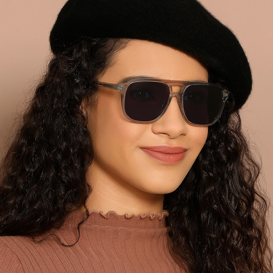 John Jacobs Grey Full Rim Square left side