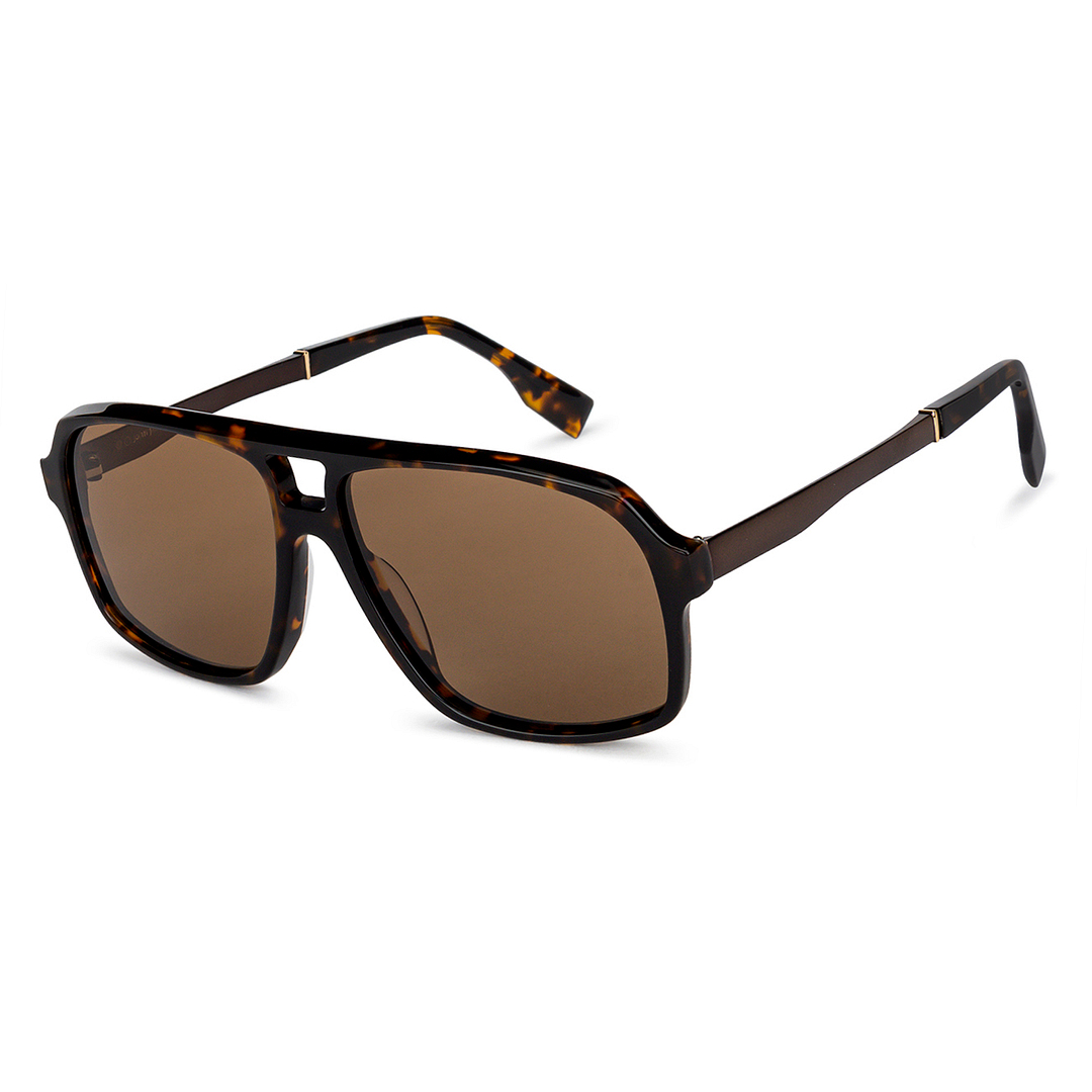John Jacobs Light Brown Full Rim Square right side