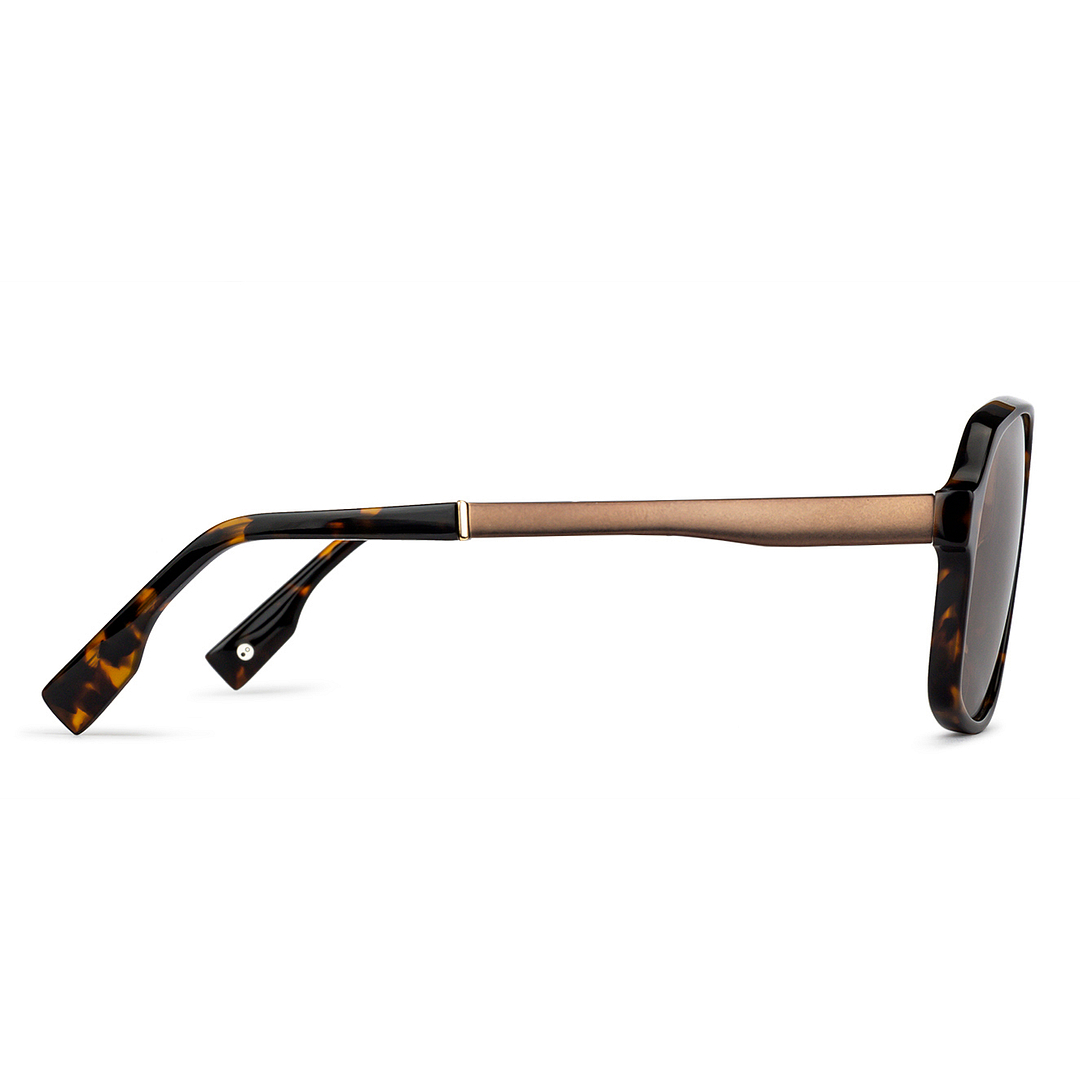 John Jacobs Light Brown Full Rim Square right side