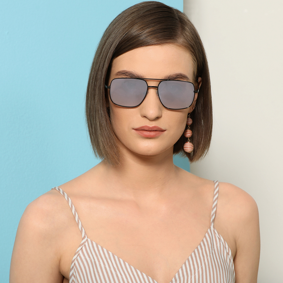 John Jacobs Online Light Grey Full Rim Square right side