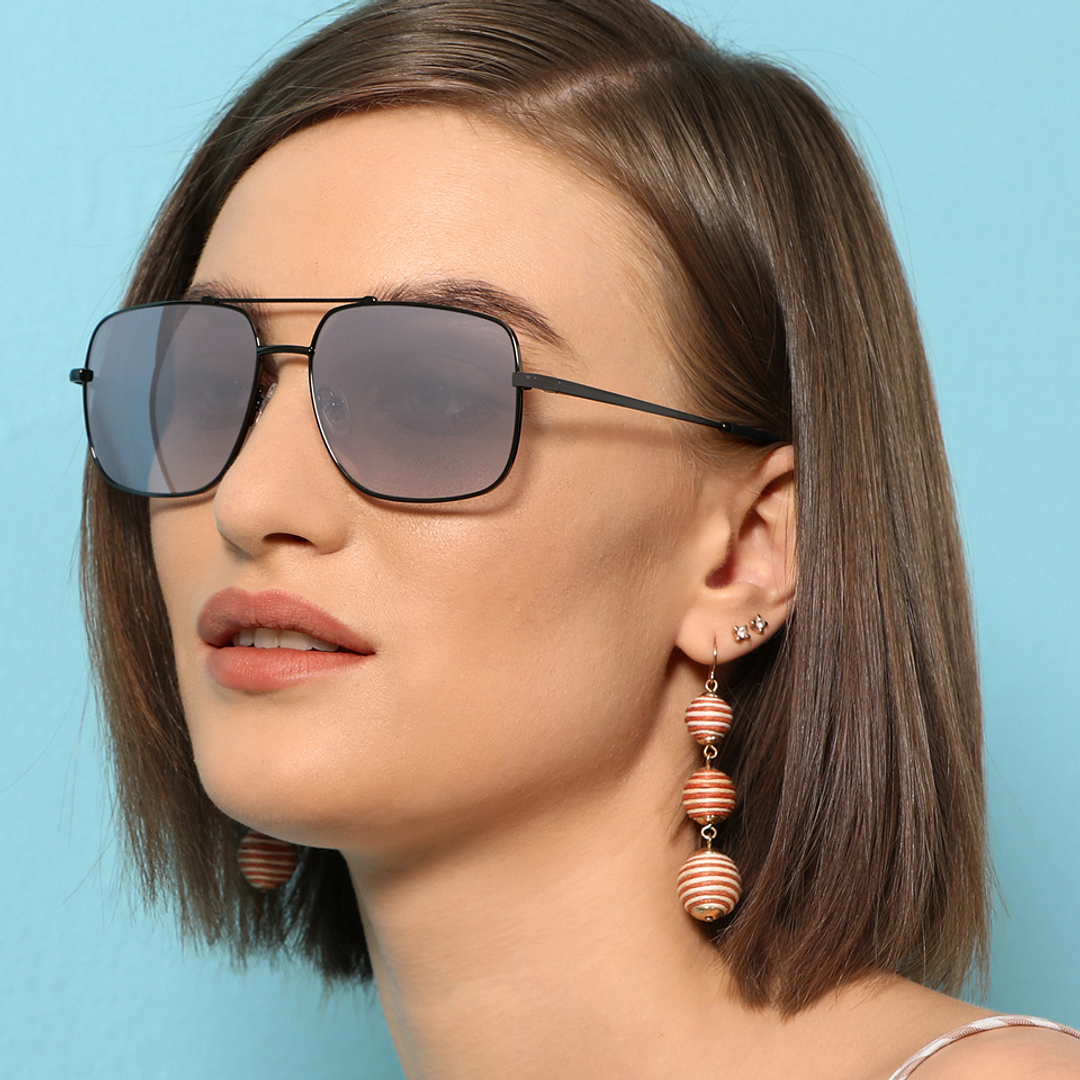 John Jacobs Online Light Grey Full Rim Square left side