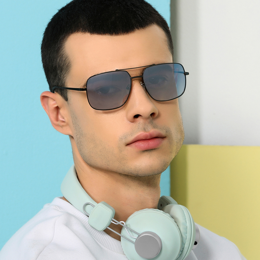 John Jacobs Online Light Grey Full Rim Square right side