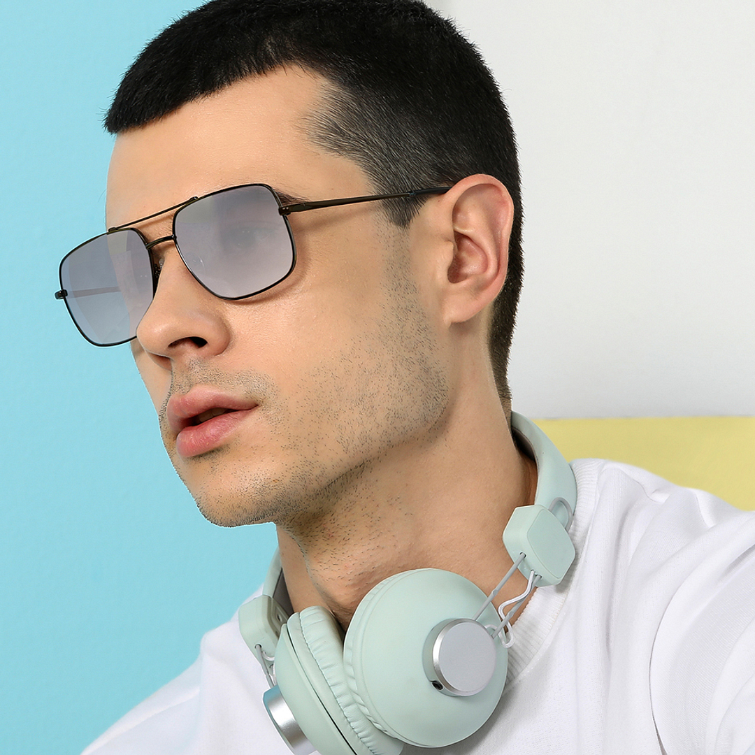 John Jacobs Online Light Grey Full Rim Square left side