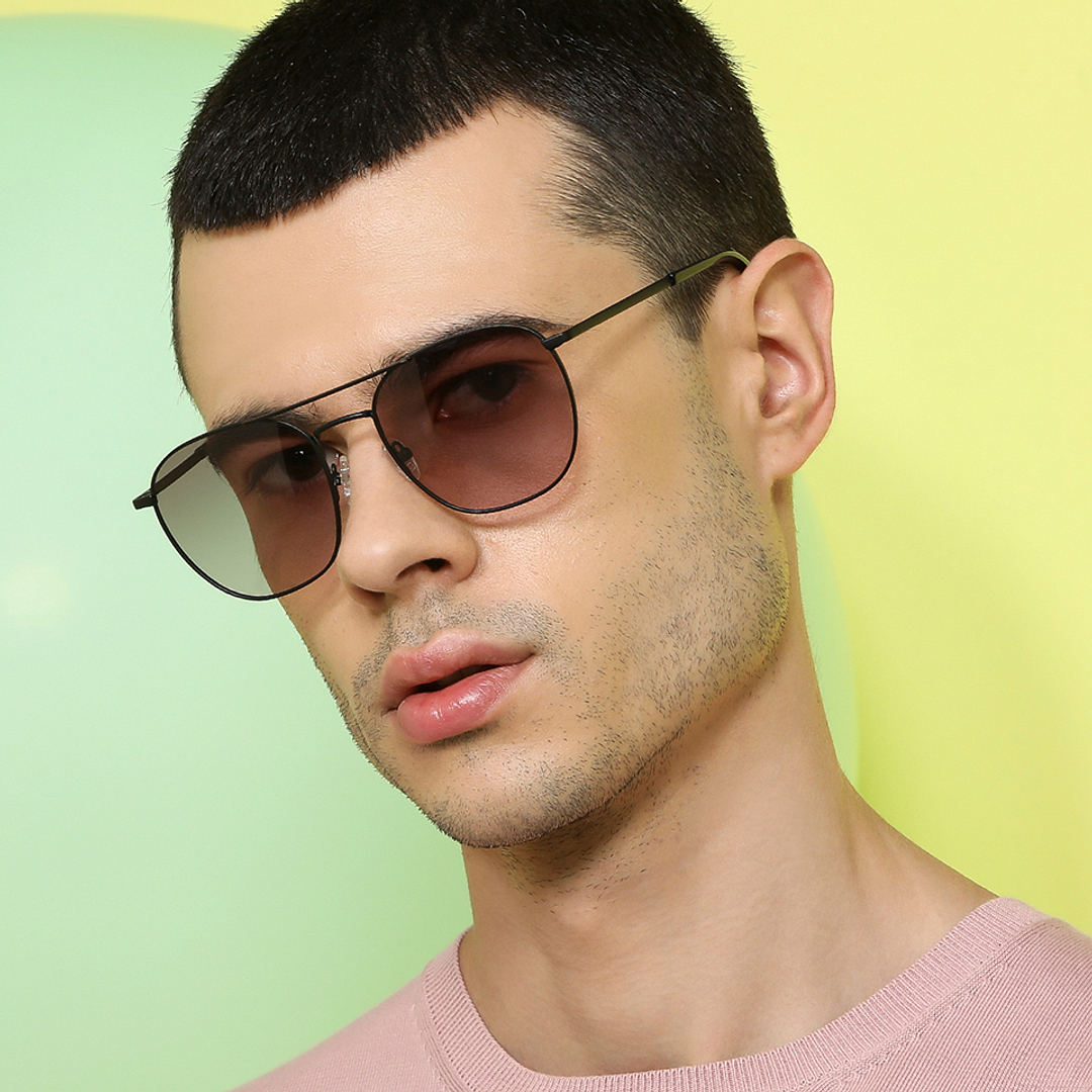 John Jacobs Black Full Rim Square left side