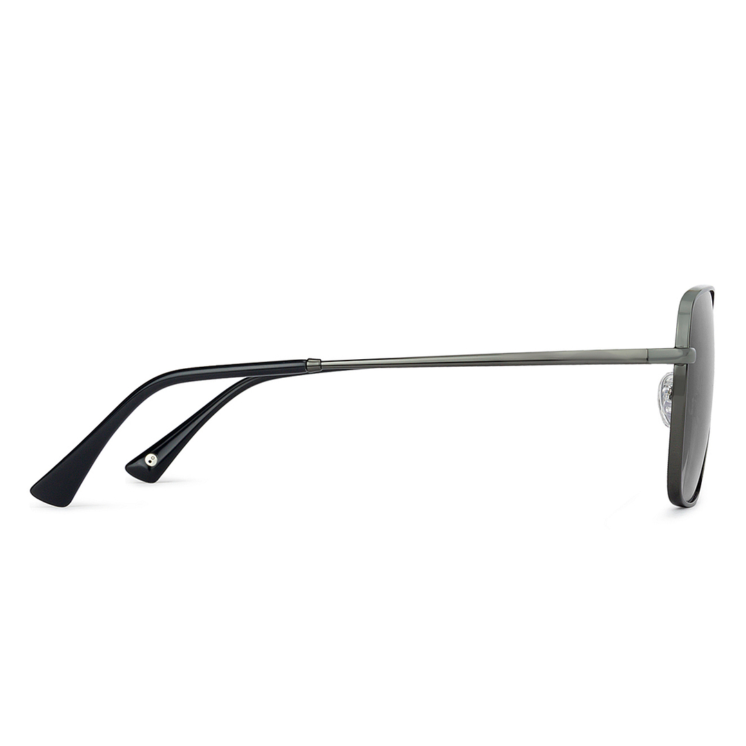 John Jacobs Gunmetal Full Rim Square right side