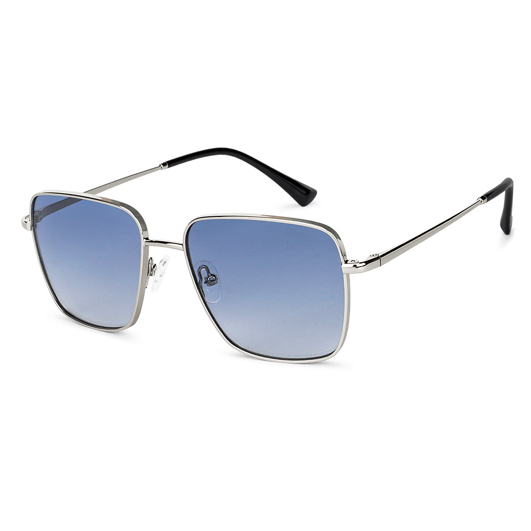 John Jacobs Online Silver Full Rim Square right side