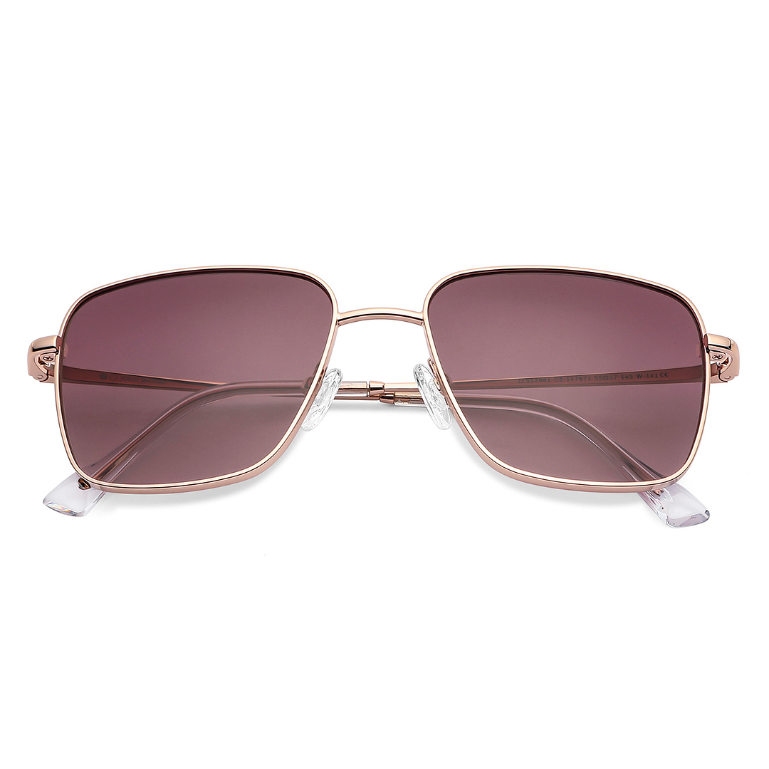 John Jacobs Online Rose Gold Full Rim Square left side