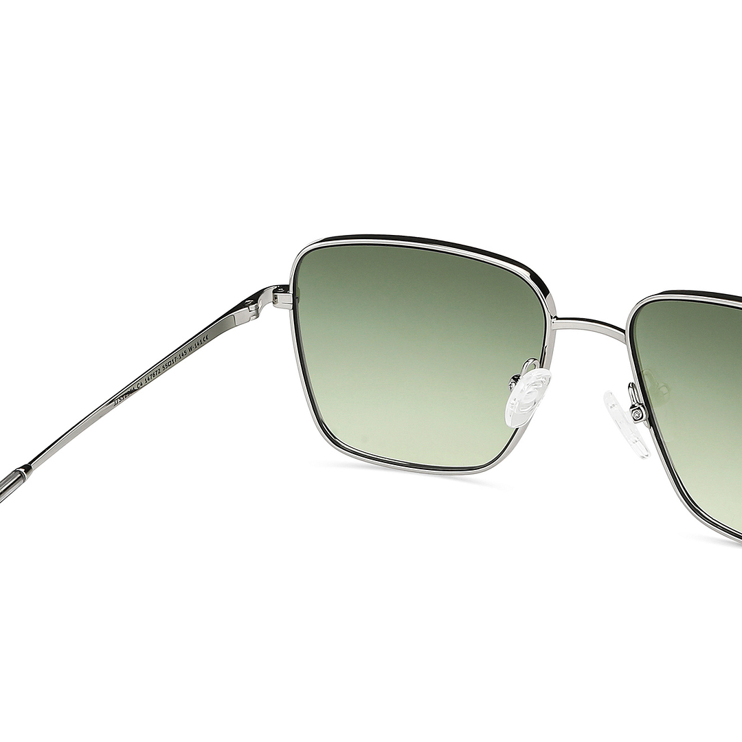 John Jacobs Silver Full Rim Square right side