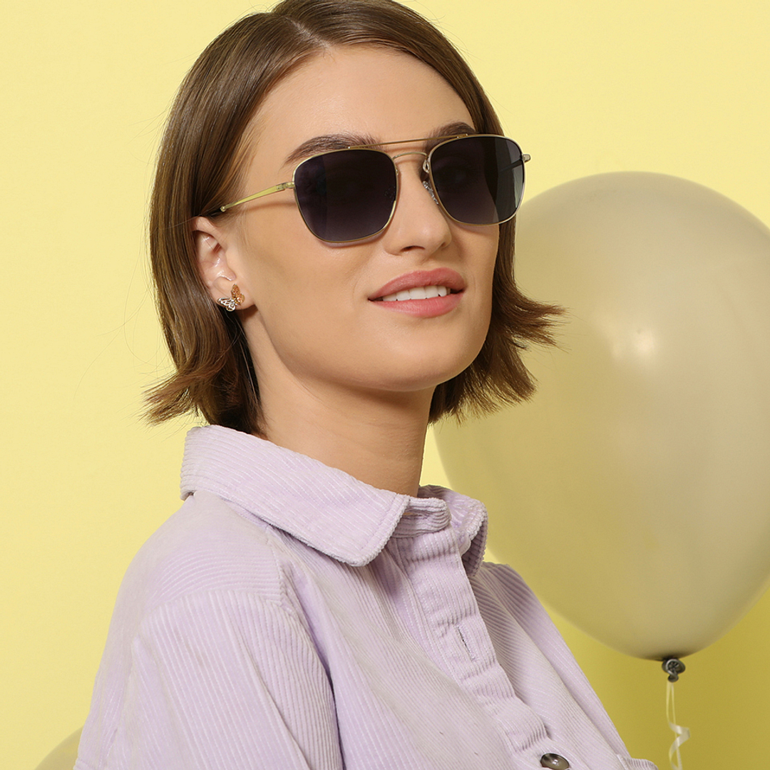 John Jacobs Silver Full Rim Square left side