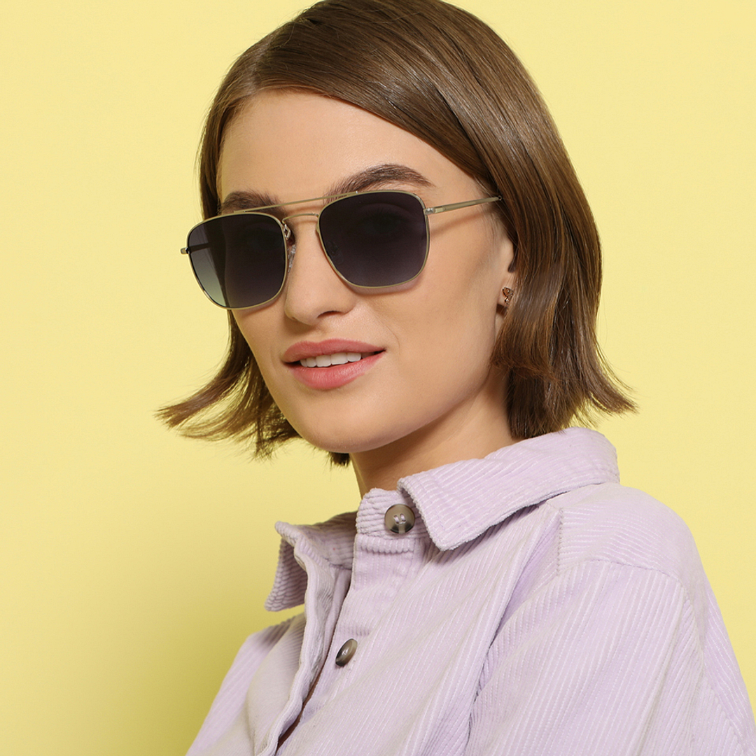 John Jacobs Silver Full Rim Square right side