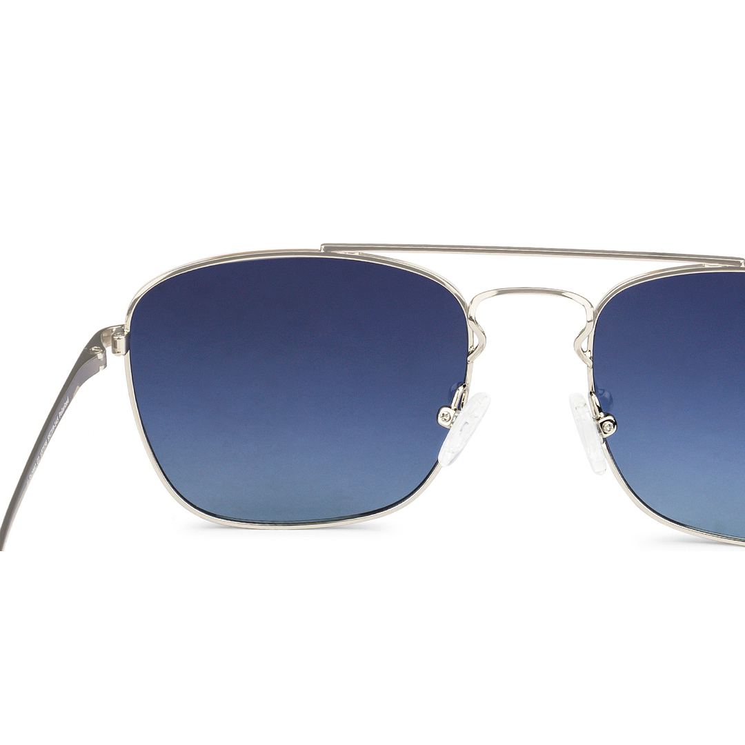 John Jacobs Silver Full Rim Square right side