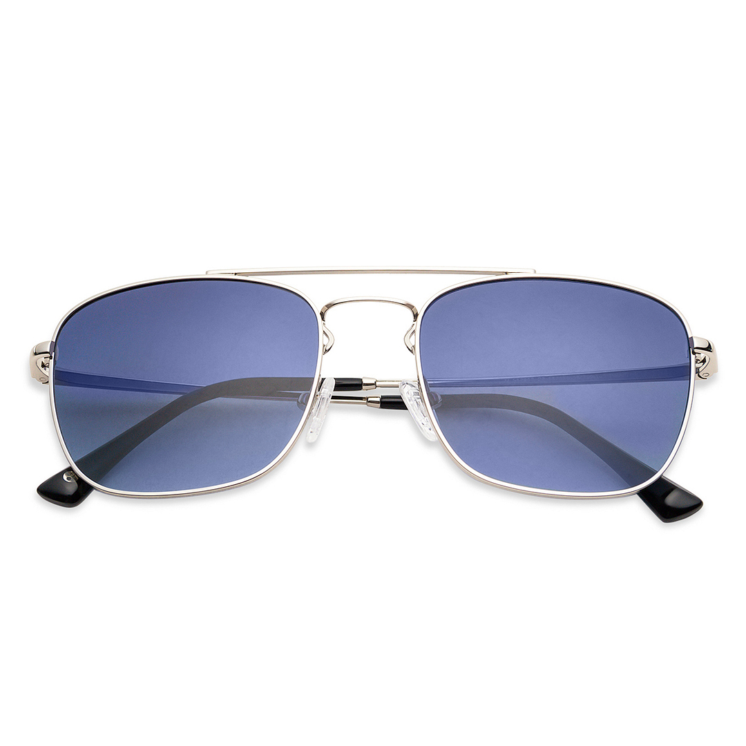 John Jacobs Silver Full Rim Square left side