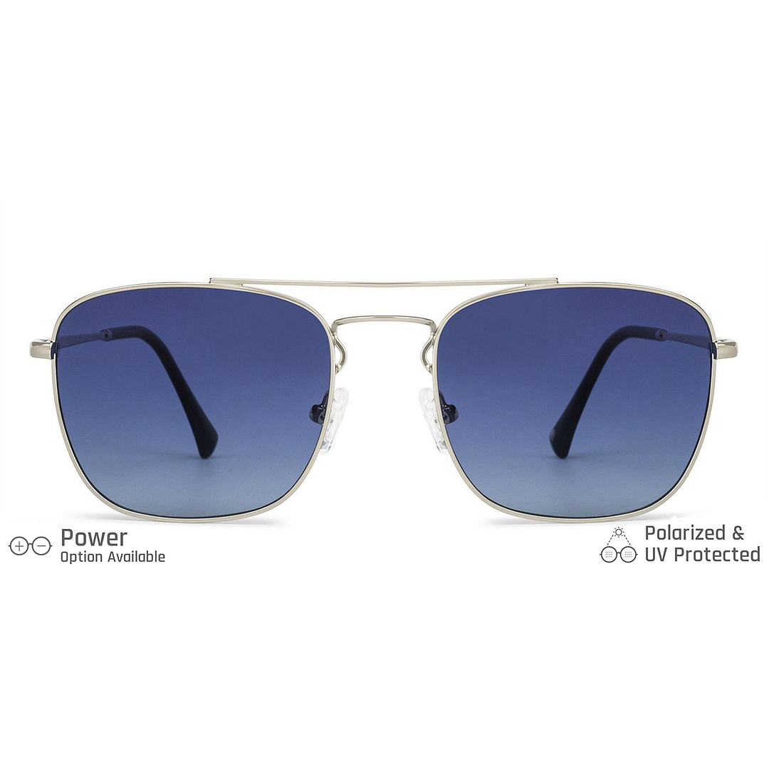 John Jacobs Silver Full Rim Square right side