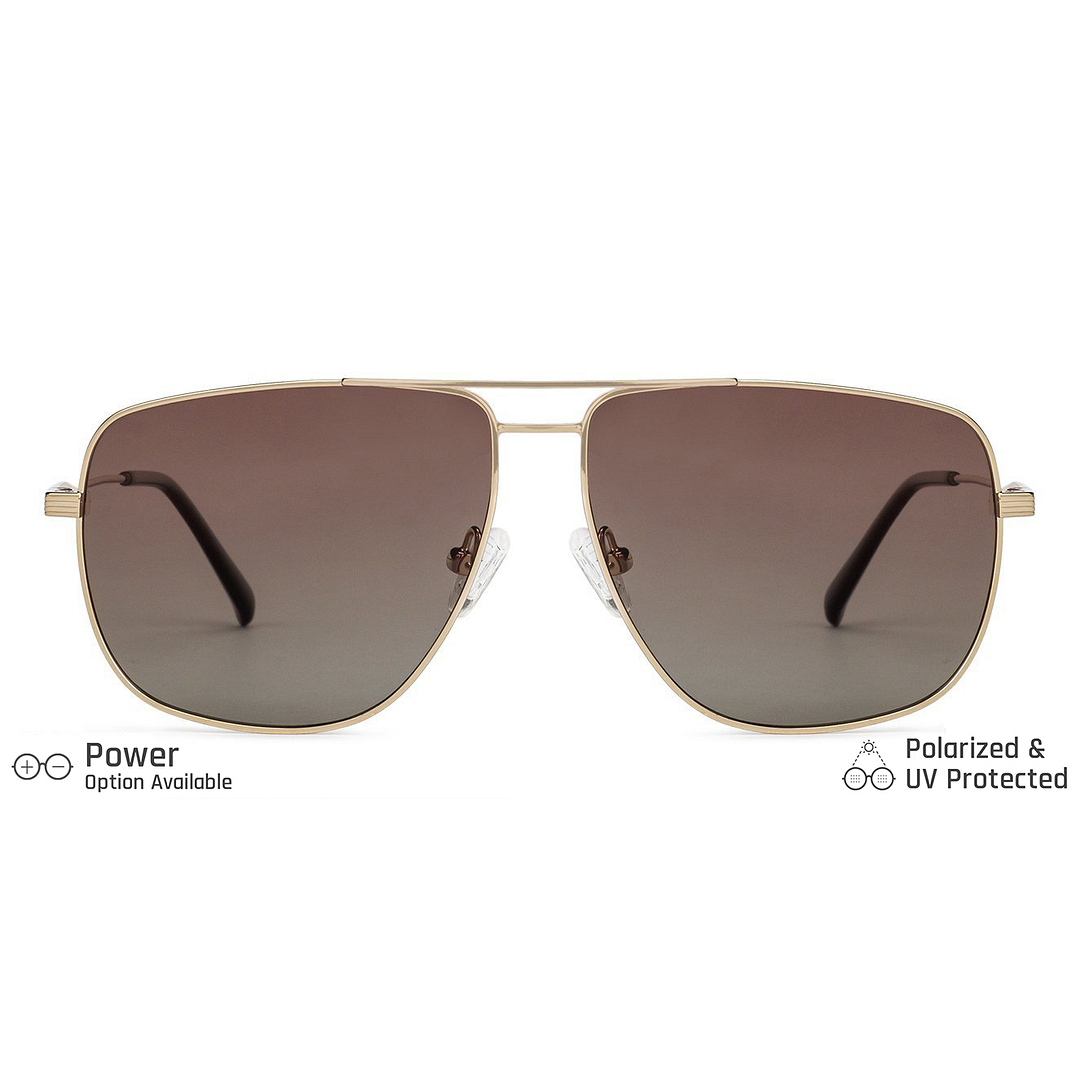 John Jacobs Online Gold Full Rim Square left side